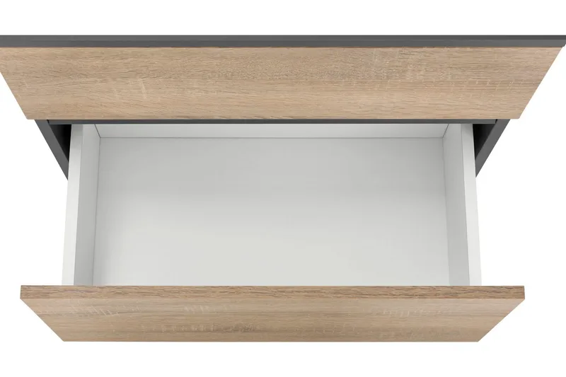 Hudnall Tvättställsskåp 60x35 cm - Antracit/Vit - Förvaring - Badrumsförvaring - Tvättställsskåp & kommod