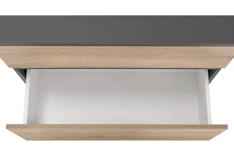 Hudnall Tvättställsskåp 80x35 cm - Antracit/Vit - Förvaring - Badrumsförvaring - Tvättställsskåp & kommod