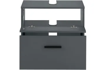 Michikue Tvättställsskåp - Grå - Förvaring - Badrumsförvaring - Tvättställsskåp & kommod