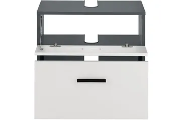 Michikue Tvättställsskåp - Vit - Förvaring - Badrumsförvaring - Tvättställsskåp & kommod