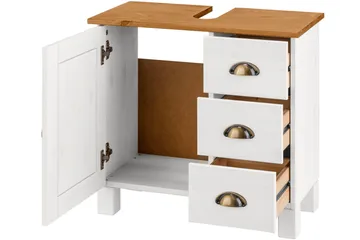 Moglielle Tvättställsskåp - Vit/Brun - Förvaring - Badrumsförvaring - Tvättställsskåp & kommod