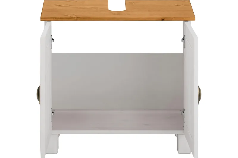 Moglielle Tvättställsskåp - Vit/Brun - Förvaring - Badrumsförvaring - Tvättställsskåp & kommod