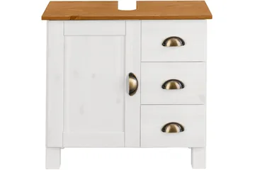 Moglielle Tvättställsskåp - Vit/Brun - Förvaring - Badrumsförvaring - Tvättställsskåp & kommod