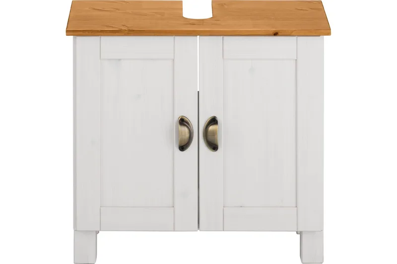 Moglielle Tvättställsskåp - Vit/Brun - Förvaring - Badrumsförvaring - Tvättställsskåp & kommod