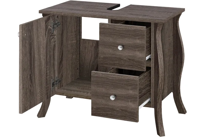 Talkon Tvättställsskåp - Mörkbrun - Förvaring - Badrumsförvaring - Tvättställsskåp & kommod