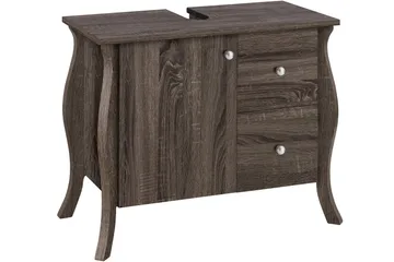 Talkon Tvättställsskåp - Mörkbrun - Förvaring - Badrumsförvaring - Tvättställsskåp & kommod