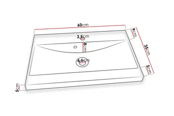 Tvättställ - Vit - Förvaring - Badrumsförvaring - Tvättställsskåp & kommod