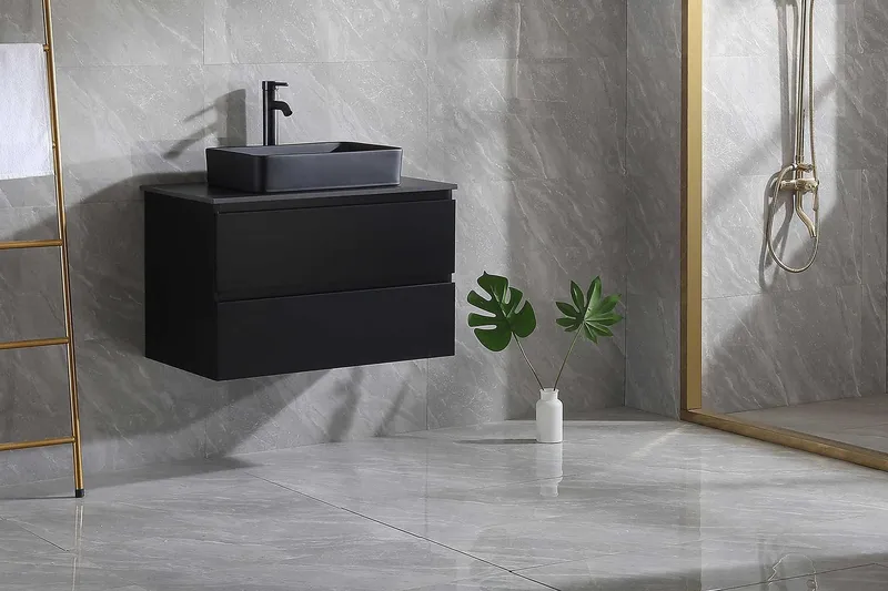 Tvättställsskåp Bathlife Extas Svart