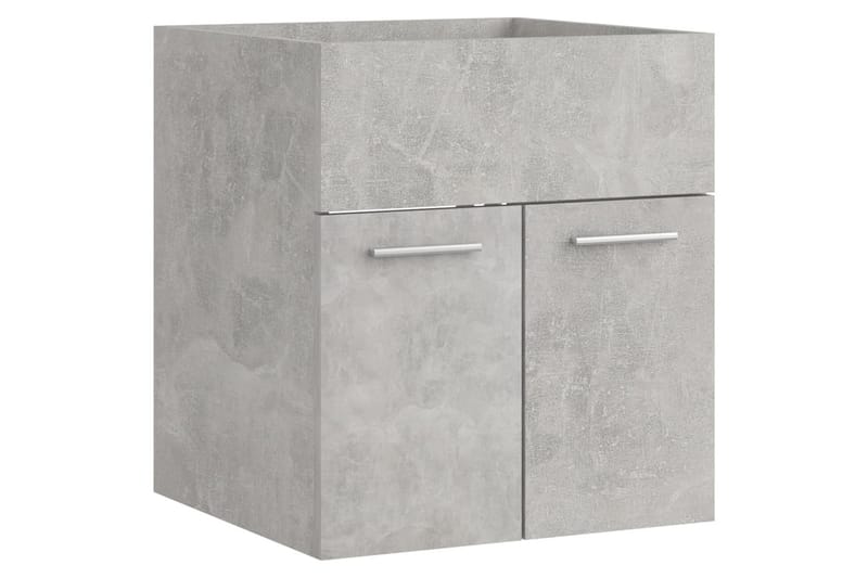 Tvättställsskåp betonggrå 41x38,5x46 cm spånskiva - Grå - Tvättställsskåp & kommod