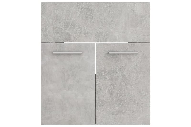 Tvättställsskåp betonggrå 41x38,5x46 cm spånskiva - Grå - Tvättställsskåp & kommod