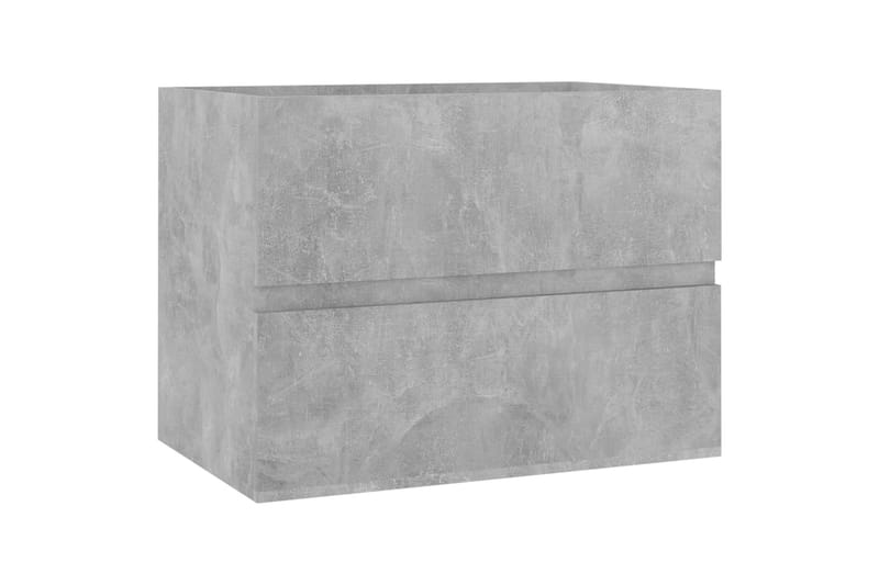Tvättställsskåp betonggrå 60x38,5x45 cm spånskiva - Grå - Tvättställsskåp & kommod