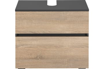 Tvättställsskåp Gaddesden 60x35 cm - Antracit/Vit - Förvaring - Badrumsförvaring - Tvättställsskåp & kommod