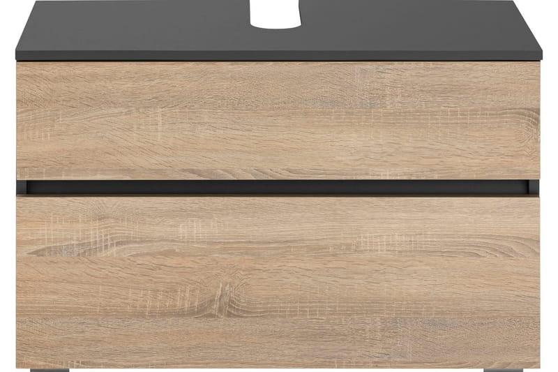 Tvättställsskåp Gaddesden 80x35 cm - Antracit/Vit - Förvaring - Badrumsförvaring - Tvättställsskåp & kommod