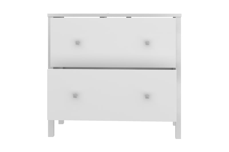 Tvättställsskåp Samkov 35x64 cm 2 Lådor - Vit - Förvaring - Badrumsförvaring - Tvättställsskåp & kommod