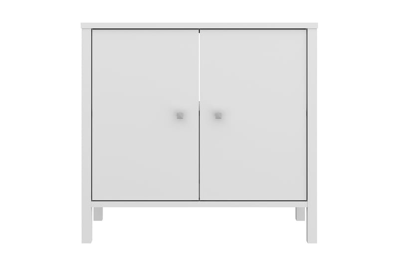 Tvättställsskåp Samkov 35x64 cm 2 Skåp - Vit - Förvaring - Badrumsförvaring - Tvättställsskåp & kommod