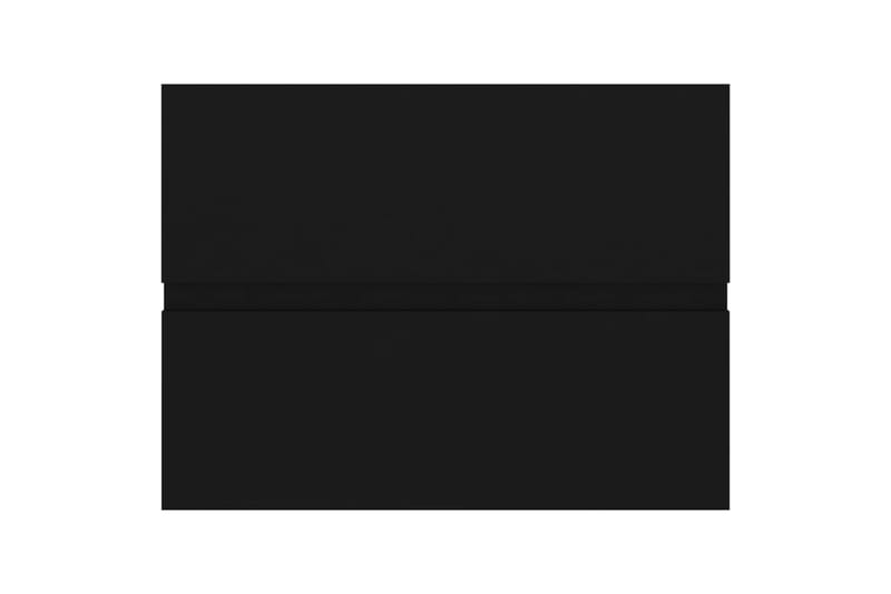 Tvättställsskåp svart 60x38,5x45 cm spånskiva - Svart - Tvättställsskåp & kommod