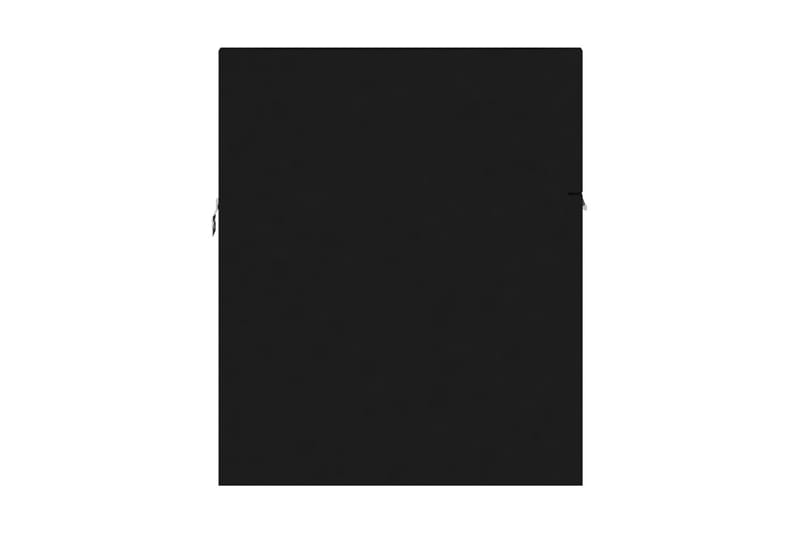 Tvättställsskåp svart 90x38,5x46 cm spånskiva - Svart - Tvättställsskåp & kommod