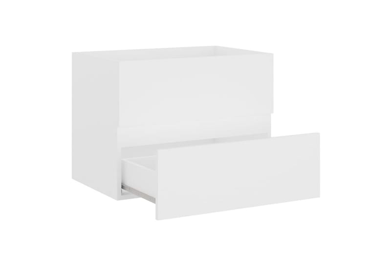 Tvättställsskåp vit 60x38,5x45 cm sp�ånskiva - Vit - Tvättställsskåp & kommod