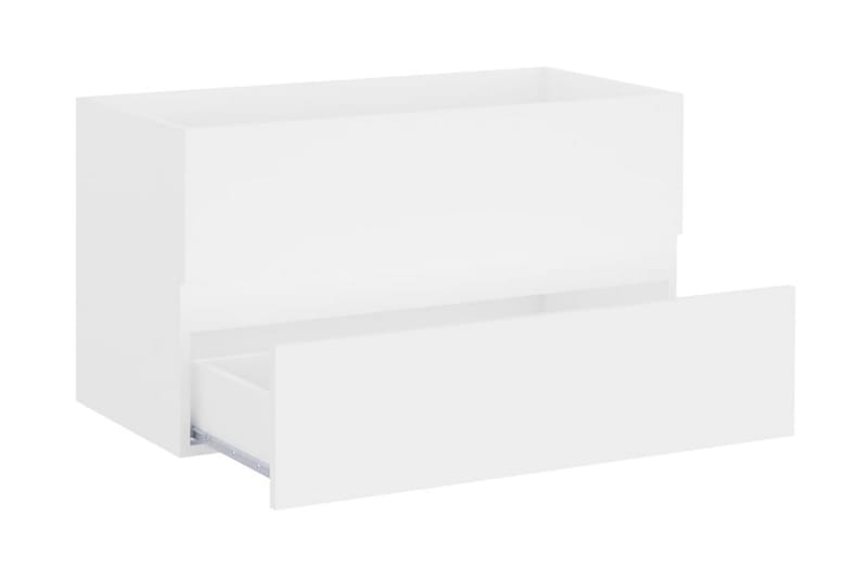 Tvättställsskåp vit 80x38,5x45 cm spånskiva - Vit - Tvättställsskåp & kommod