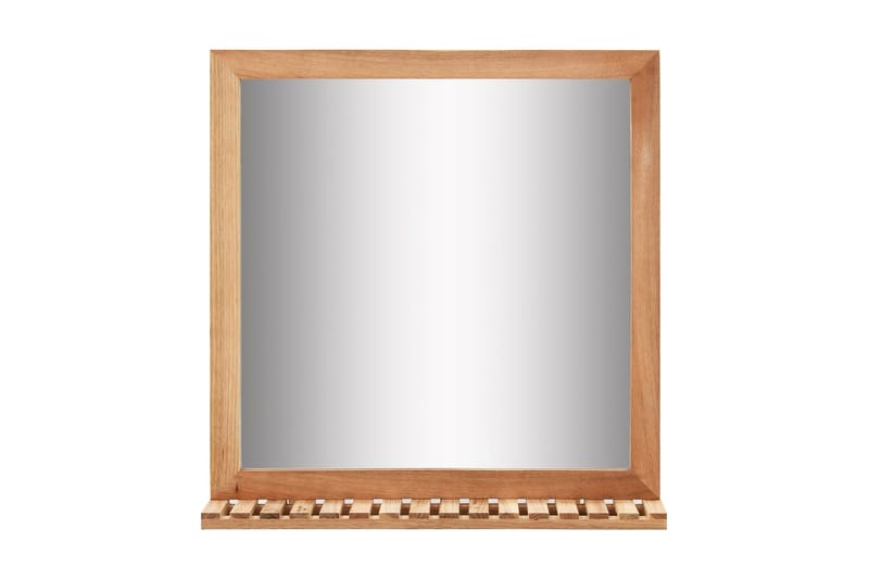 Tvättställsskåp med spegel massivt valnötsträ - Brun - Tvättställsskåp & kommod