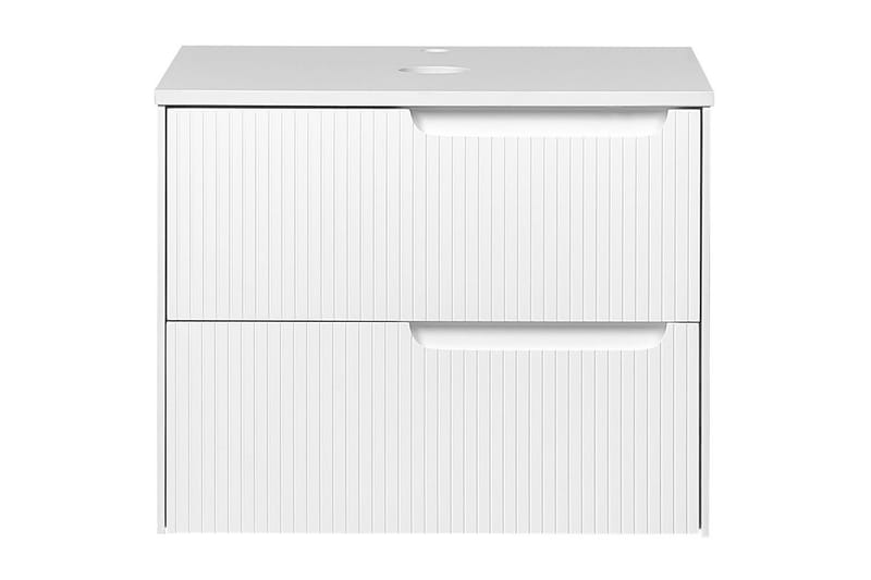 Tvättställsskåp Quintela Vit, 60x52x48 cm - Vit, 60x52x48 cm - Förvaring - Badrumsförvaring - Väggskåp & högskåp