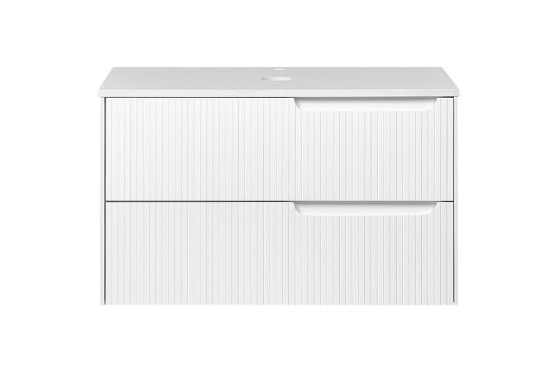 Tvättställsskåp Quintela Vit, 80x52x48 cm - Vit, 80x52x48 cm - Förvaring - Badrumsförvaring - Väggskåp & högskåp