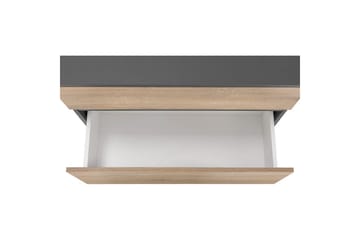 Tvättställsskåp Wisla 80x35x55 cm, Antracit/Ek - 80x35x55 cm, Antracit/Ek - Förvaring - Badrumsförvaring - Väggskåp & högskåp
