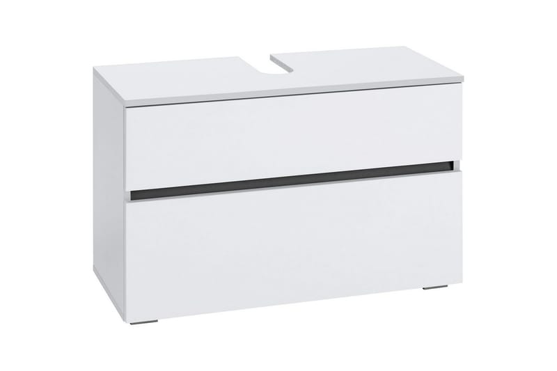 Tvättställsskåp Wisla 80x35x55 cm, Vit - 80x35x55 cm, Vit - Förvaring - Badrumsförvaring - Väggskåp & högskåp