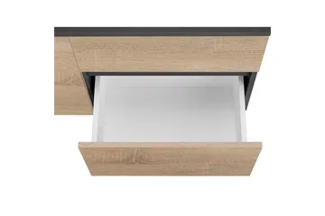 Tvättställsskåp Wisla 80x45x53 cm, Antracit/Ek - 80x45x53 cm, Antracit/Ek - Förvaring - Badrumsförvaring - Tvättställsskåp & kommod