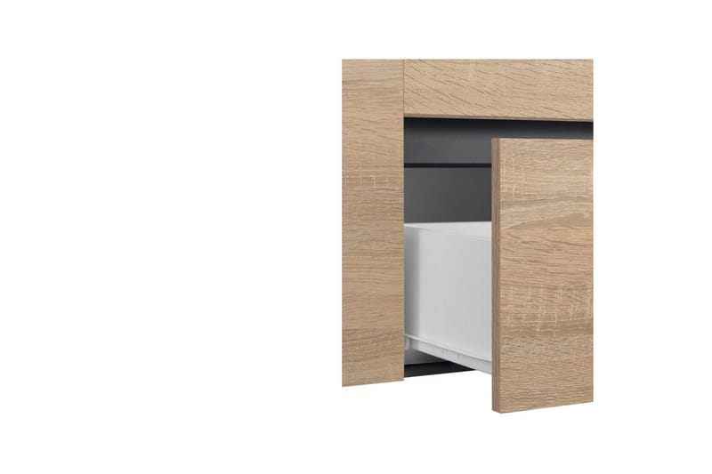 Tvättställsskåp Wisla 80x45x53 cm, Antracit/Ek - 80x45x53 cm, Antracit/Ek - Förvaring - Badrumsförvaring - Badrumsskåp