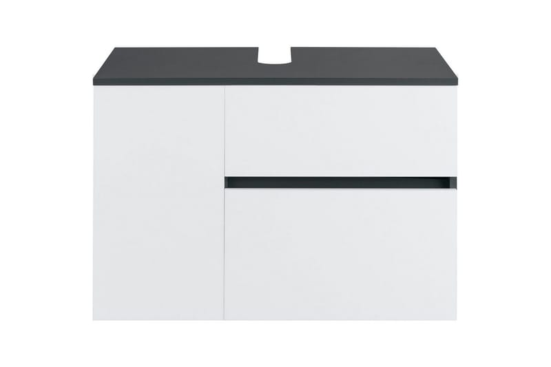 Tvättställsskåp Wisla 80x45x53 cm, Antracit/Vit - 80x45x53 cm, Antracit/Vit - Förvaring - Badrumsförvaring - Väggskåp & högskåp