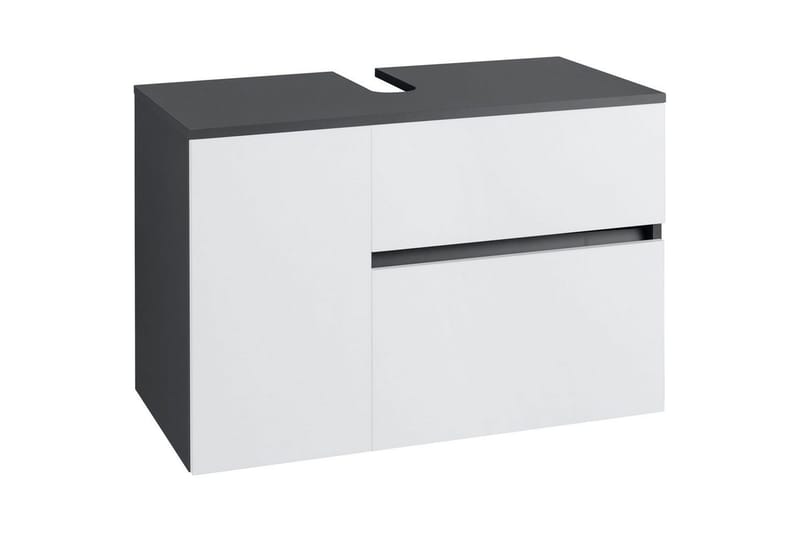 Tvättställsskåp Wisla 80x45x53 cm, Antracit/Vit - 80x45x53 cm, Antracit/Vit - Förvaring - Badrumsförvaring - Badrumsskåp