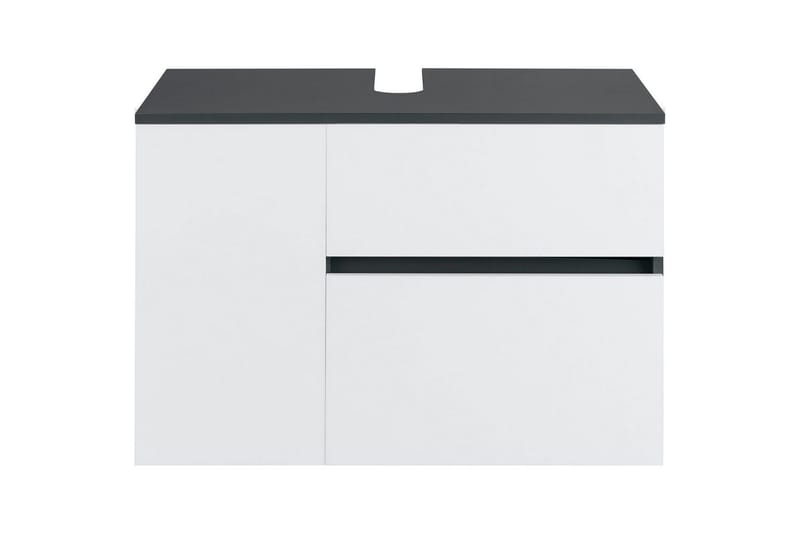 Tvättställsskåp Wisla 80x45x53 cm, Antracit/Vit - 80x45x53 cm, Antracit/Vit - Förvaring - Badrumsförvaring - Badrumsskåp