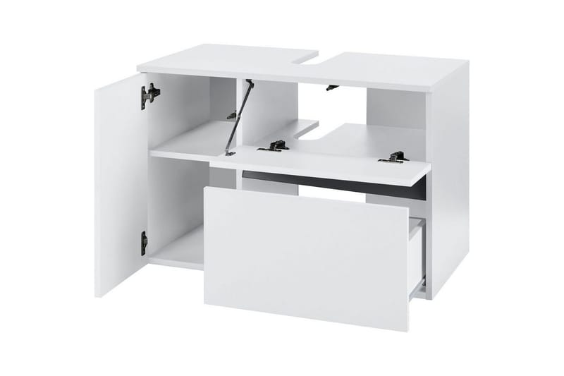 Tvättställsskåp Wisla 80x45x53 cm, Vit - 80x45x53 cm, Vit - Förvaring - Badrumsförvaring - Tvättställsskåp & kommod