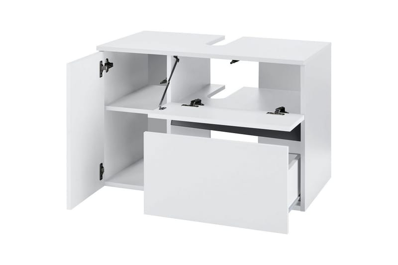 Tvättställsskåp Wisla 80x45x53 cm, Vit - 80x45x53 cm, Vit - Förvaring - Badrumsförvaring - Badrumsskåp