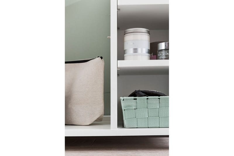 Tvättställsskåp Wohnling Folierad spånskiva 1 dörr 3 förvaringshyllor modern - Förvaring - Badrumsförvaring - Väggskåp & högskåp