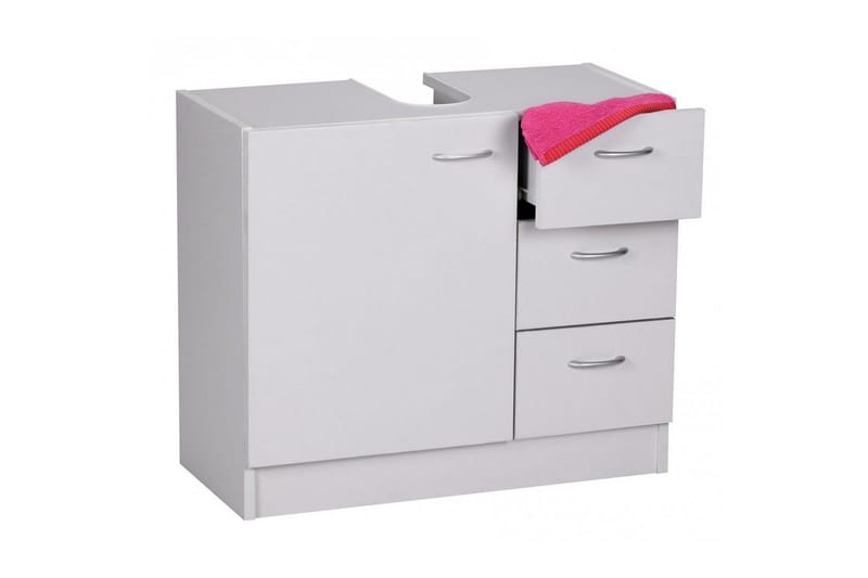 Tvättställsskåp Wohnling Folierad spånskiva 1 dörr 3 lådor modern