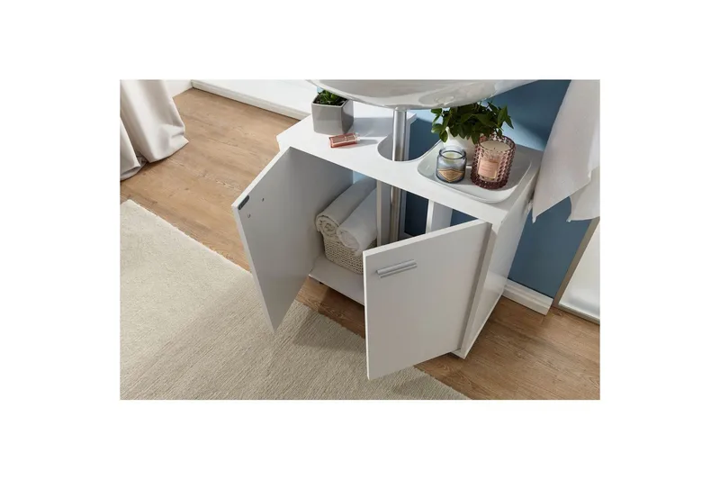 Tvättställsskåp Wohnling Folierad spånskiva 2 dörrar kontor modern - Förvaring - Badrumsförvaring - Väggskåp & högskåp