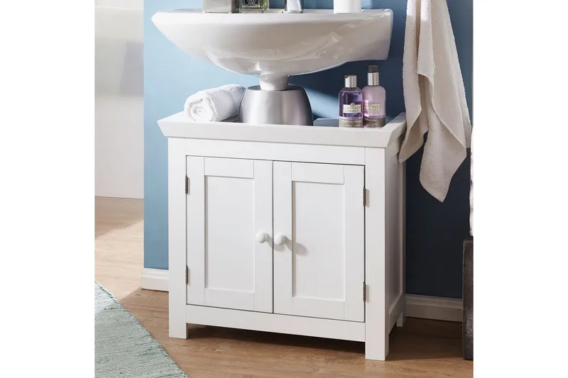 Tvättställsskåp Wohnling King Lackad MDF 2 Dörrar Modern - Förvaring - Badrumsförvaring - Väggskåp & högskåp