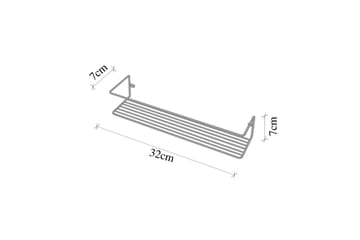 Vägghylla Moren Makyaj Rafi Krom - Krom - Förvaring - Badrumsförvaring - Badrumshylla