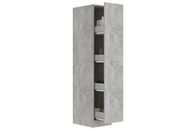 Apoteksskåp betonggrå 30x42,5x150 cm spånskiva - Grå - Väggskåp & högskåp - Badrumsskåp