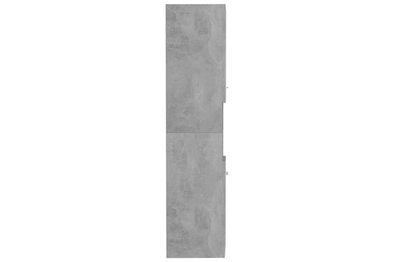 Badrumsskåp betonggrå 30x30x130 cm spånskiva - Grå - Väggskåp & högskåp - Badrumsskåp