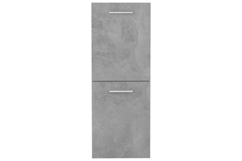 Badrumsskåp betonggrå 30x30x80 cm spånskiva - Grå - Väggskåp & högskåp - Badrumsskåp