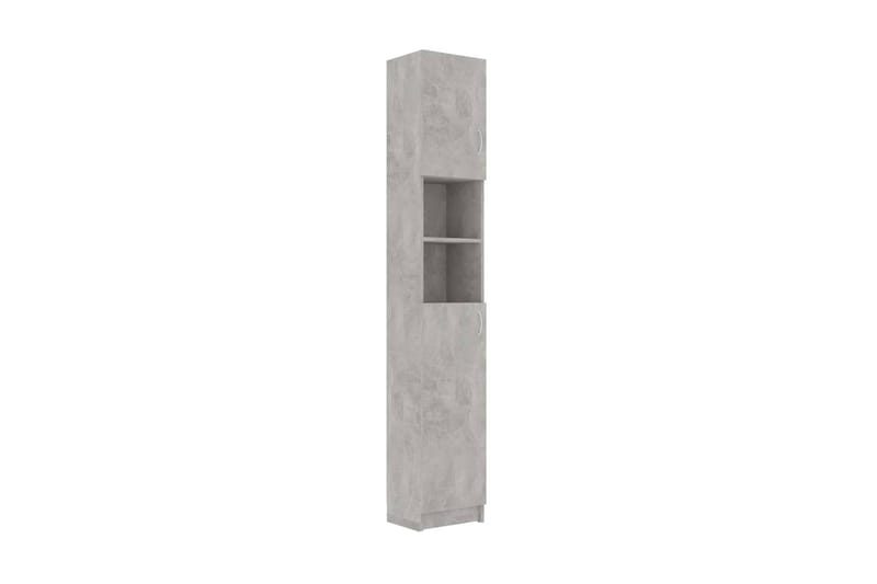 Badrumsskåp betonggrå 32x25,5x190 cm spånskiva - Väggskåp & högskåp - Badrumsskåp