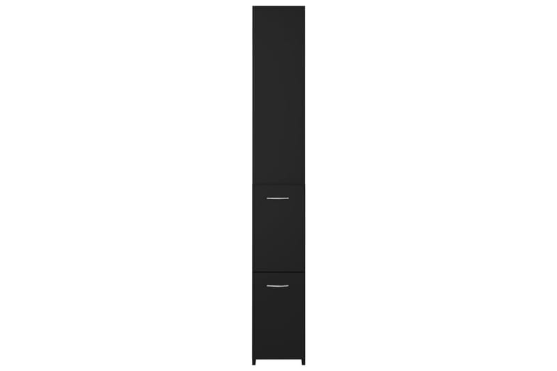 Badrumsskåp svart 25x25x170 cm spånskiva - Svart - Väggskåp & högskåp - Badrumsskåp
