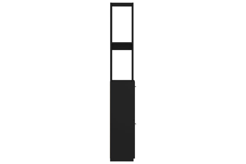 Badrumsskåp svart 25x25x170 cm spånskiva - Svart - Väggskåp & högskåp - Badrumsskåp