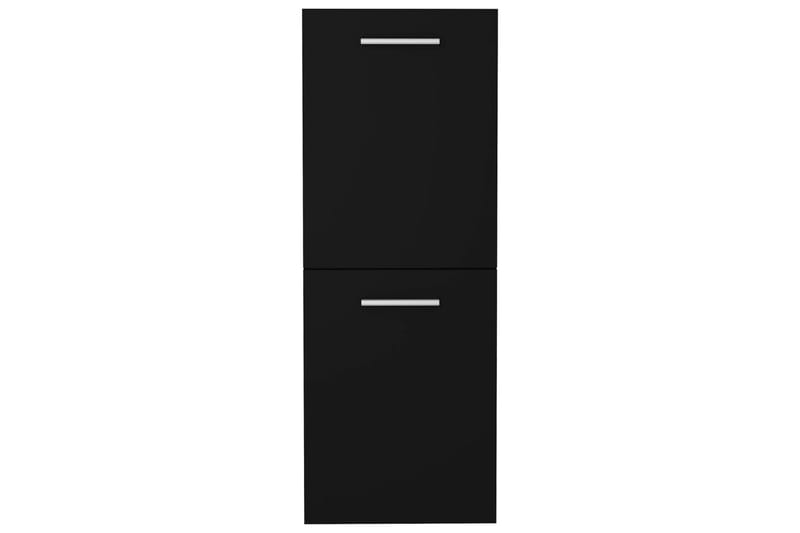 Badrumsskåp svart 30x30x80 cm spånskiva - Svart - Väggskåp & högskåp - Badrumsskåp