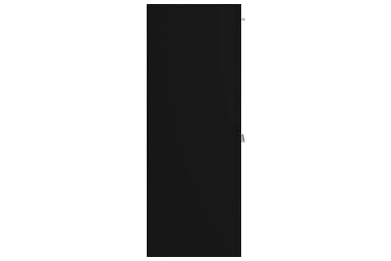 Badrumsskåp svart 30x30x80 cm spånskiva - Svart - Väggskåp & högskåp - Badrumsskåp