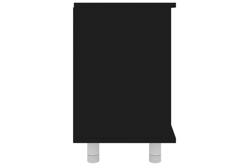 Badrumsskåp svart 60x32x53,5 cm spånskiva - Svart - Väggskåp & högskåp - Badrumsskåp