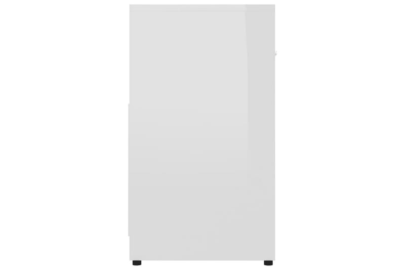 Badrumsskåp vit högglans 60x33x61 cm spånskiva - Vit - Väggskåp & högskåp - Badrumsskåp